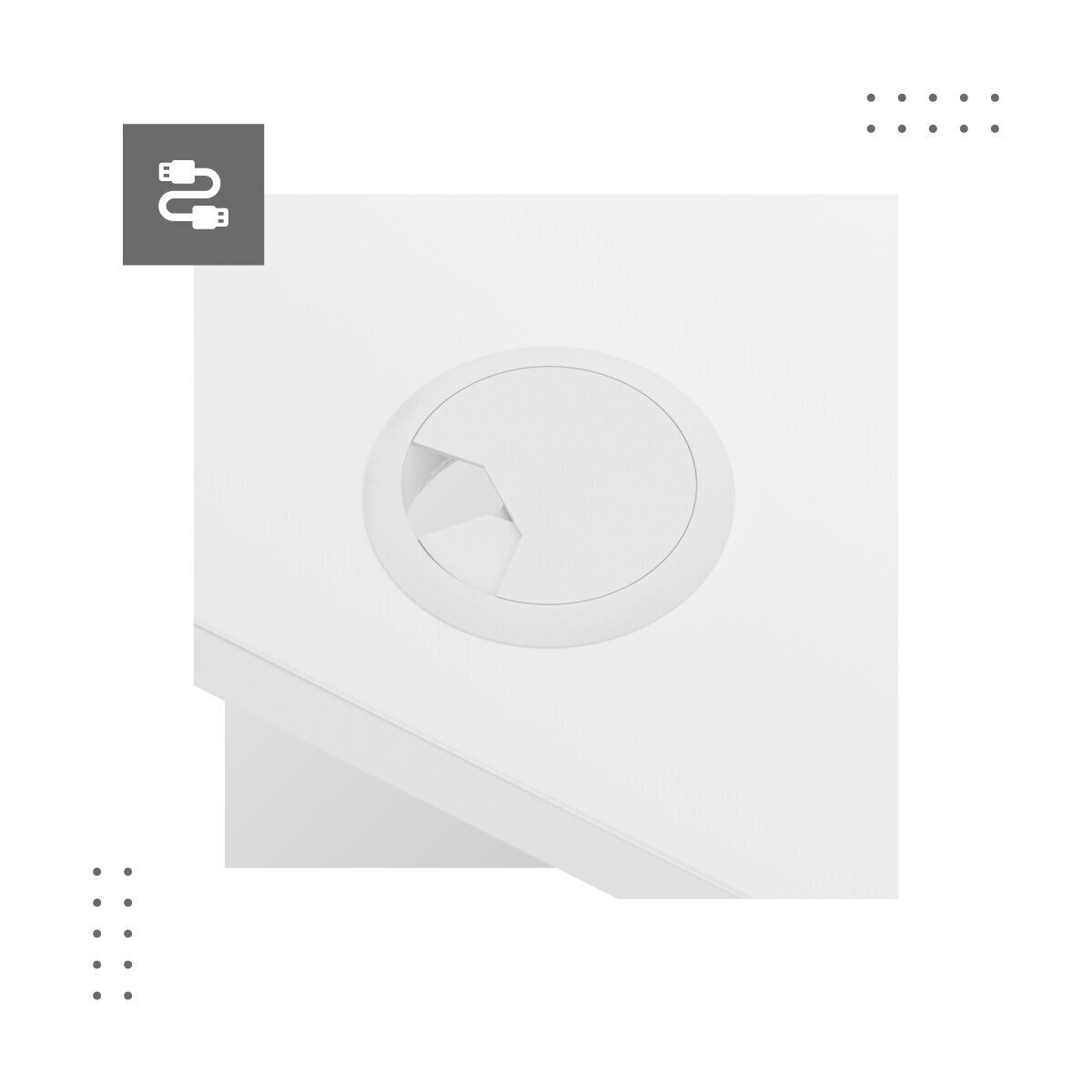 20240531124504_225b0730 Ηλεκτρικό Γραφείο με Ρυθμιζόμενο Ύψος & USB θύρες 120x60x72εκ. White - Image 9