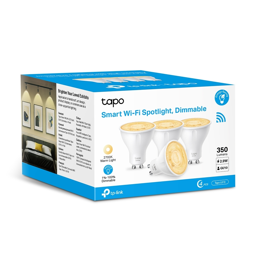 TP-LINK Smart Tapo L610 LED 2.9W για Ντουί GU10 Θερμό Λευκό 2τμχ