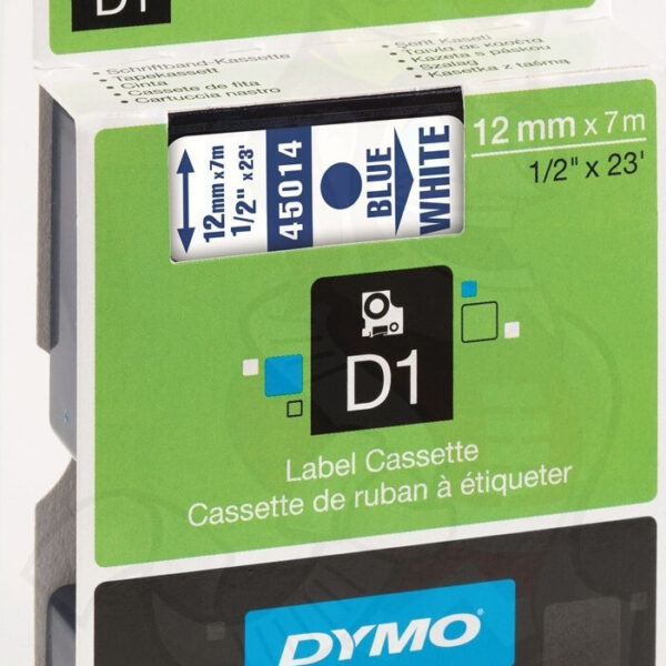 Dymo 45014 Ταινία Ετικετογράφου 7m x 12mm σε Λευκό Χρώμα
