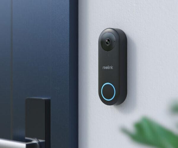 Reolink Κουδούνι Πόρτας Wi-Fi Συμβατό με Alexa Μαύρο