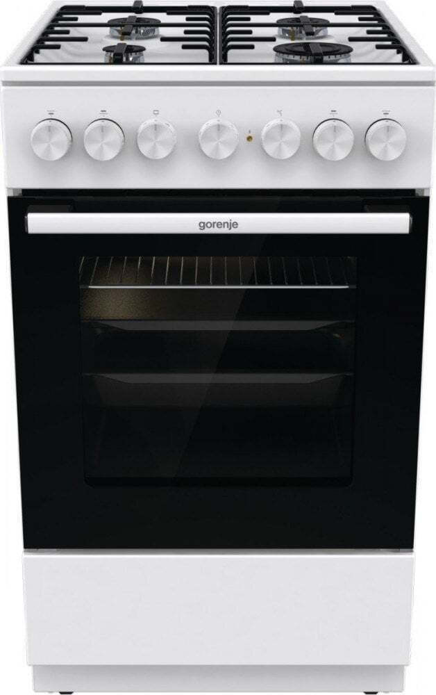 Gorenje Ελεύθερη με Εστίες Υγραερίου Λευκή GK5B41WH