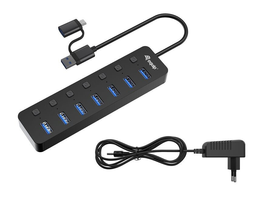 Equip USB 3.0 Hub 7 Θυρών με σύνδεση USB-A / USB-C - Image 1