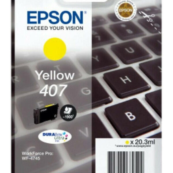 Epson 407 Γνήσιο Μελάνι Εκτυπωτή InkJet Κίτρινο (C13T07U440)