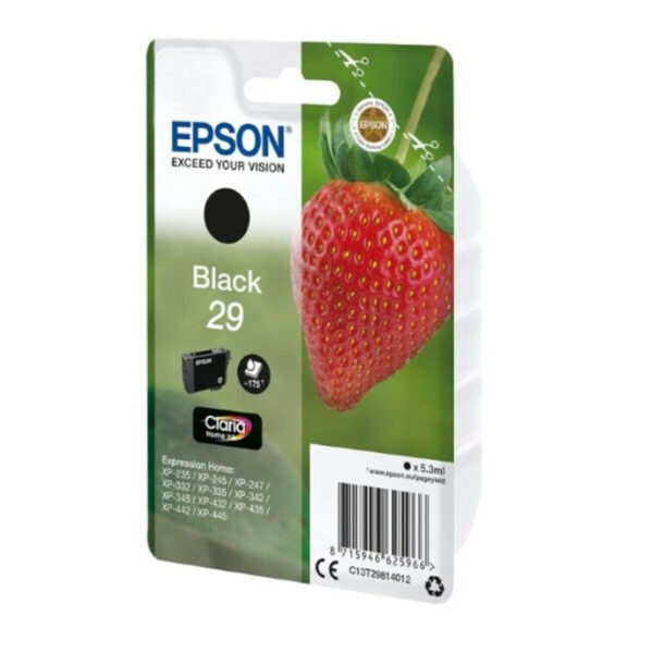 Epson 29 Γνήσιο Μελάνι Εκτυπωτή InkJet Μαύρο (C13T29814022)
