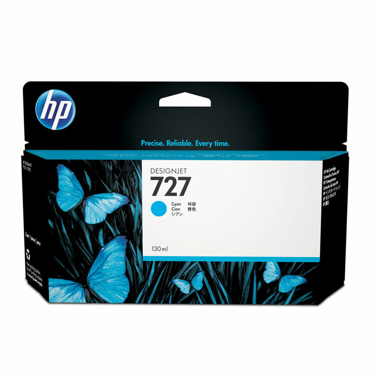 HP 727 Γνήσιο Μελάνι Εκτυπωτή InkJet Κυανό (B3P19A)