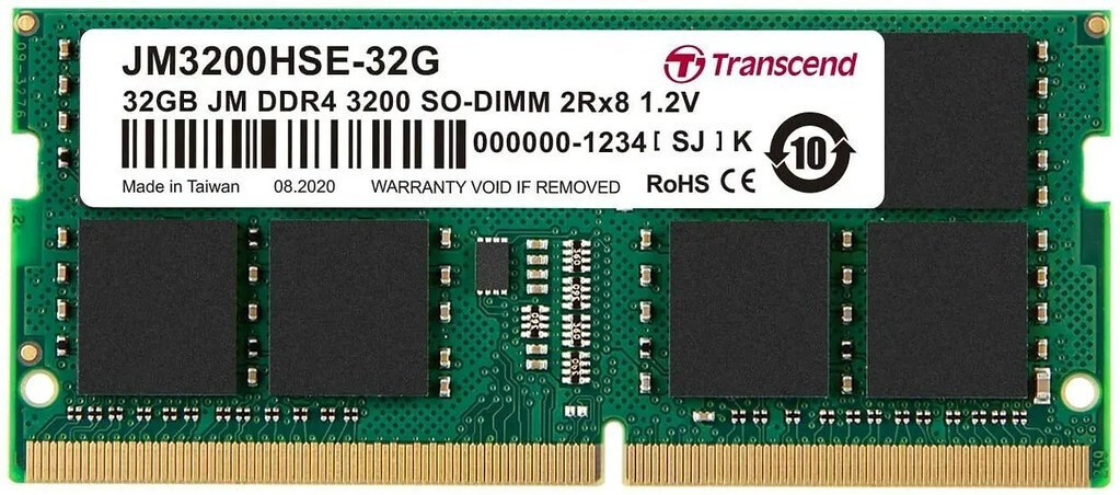 Transcend 32GB DDR4 JM3200HSE-32G