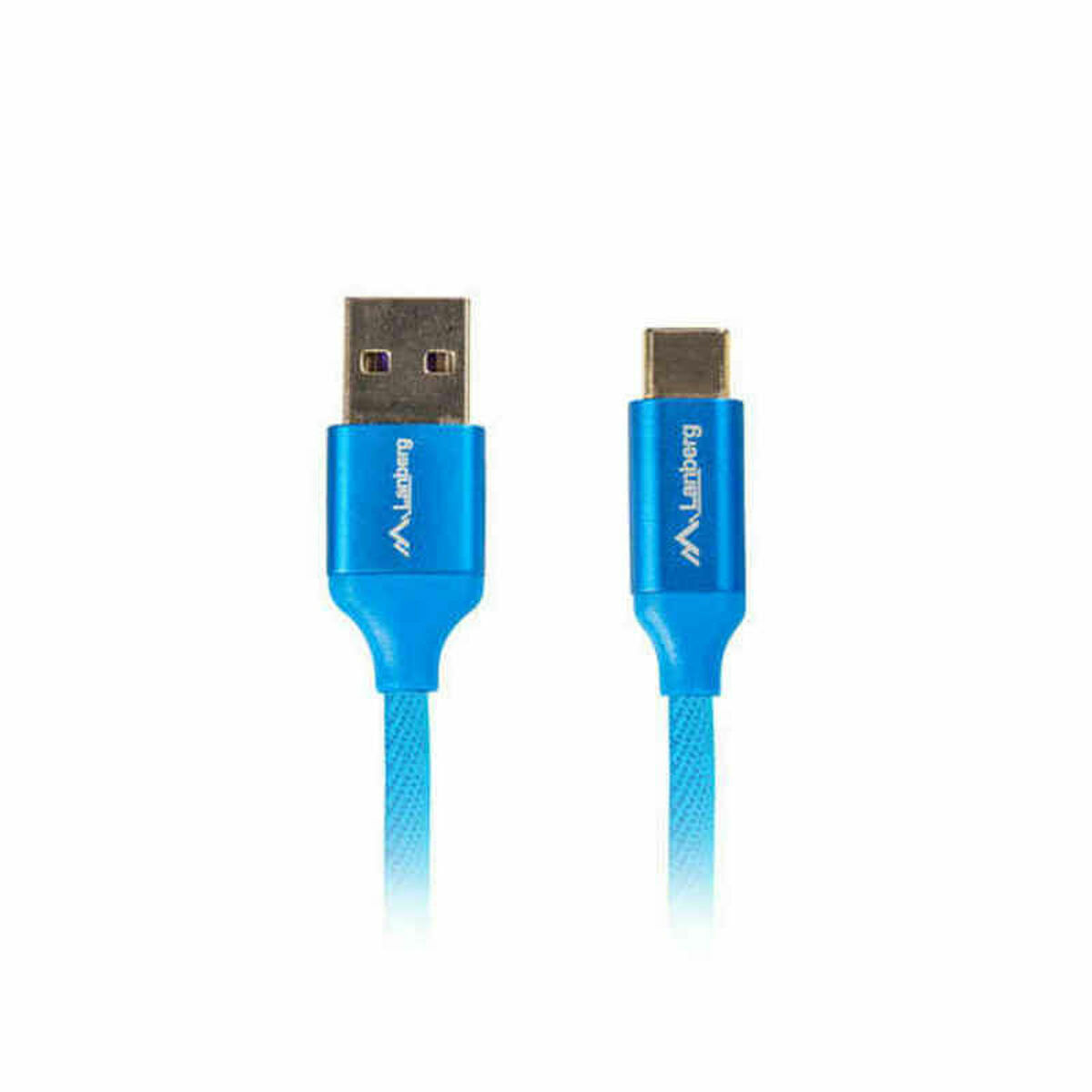 Lanberg Premium QC Braided USB 3.0 Cable USB-C male - USB-A Μπλε 0.5m (CA-USBO-22CU-0005-BL)