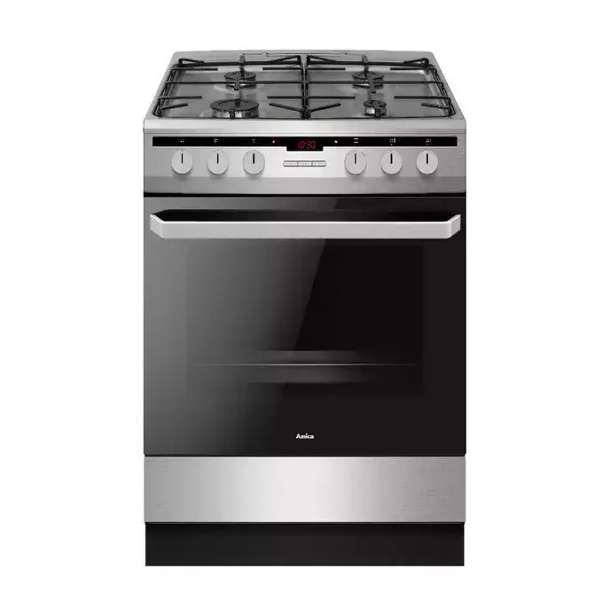 Amica Ελεύθερη με Εστίες Υγραερίου Inox 618GES2.33HZpTaF(Xx)