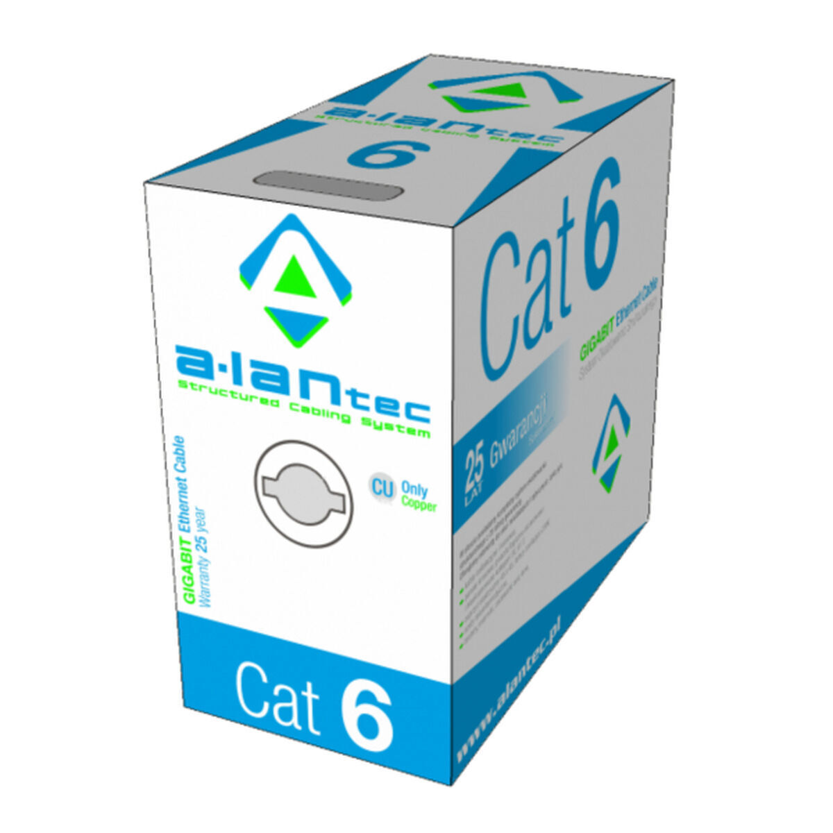 A-LAN U/UTP Cat.6 Καλώδιο Δικτύου Ethernet χωρίς ακροδέκτες 305m 1τμχ