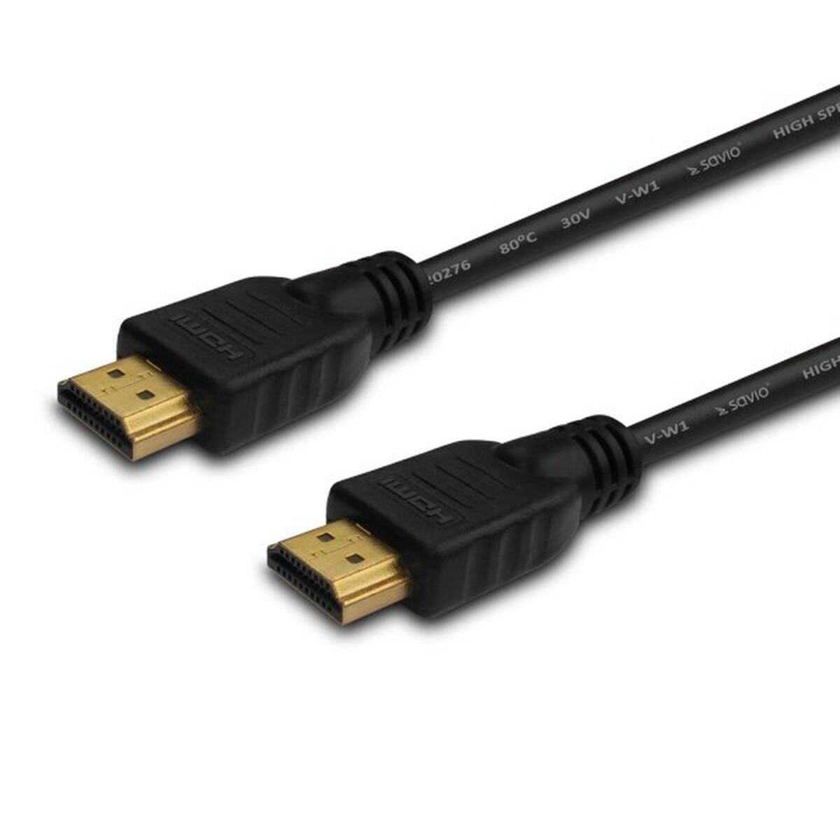 Savio HDMI 1.4 HDMI male - HDMI male 5m Μαύρο (CL-08)