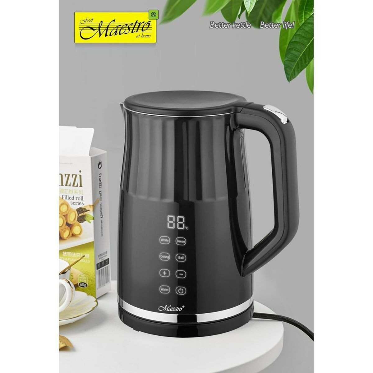Maestro MR-039 1.7lt με Ισχύ 2200W Μαύρος
