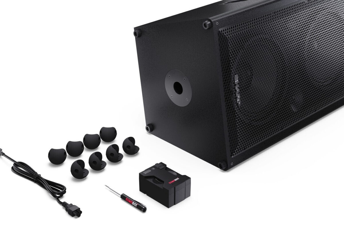 Sharp Ηχείο με λειτουργία Karaoke SumoBox Pro σε Μαύρο Χρώμα - Image 5