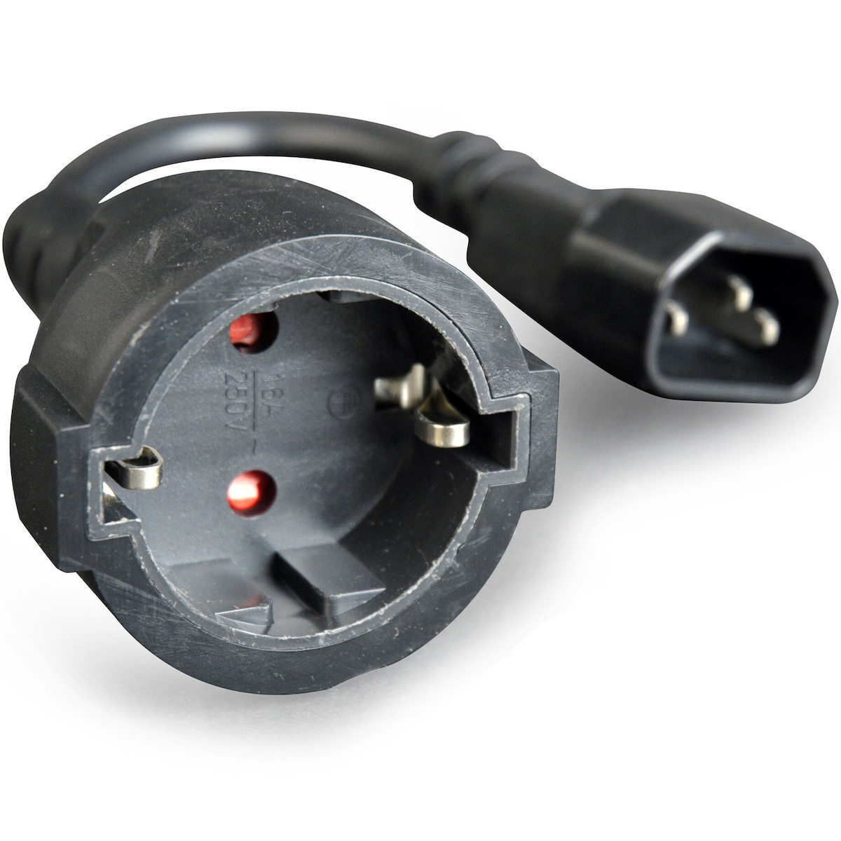 Cablexpert IEC C14 - Schuko Cable 0.15m Μαύρο (SFC14M)