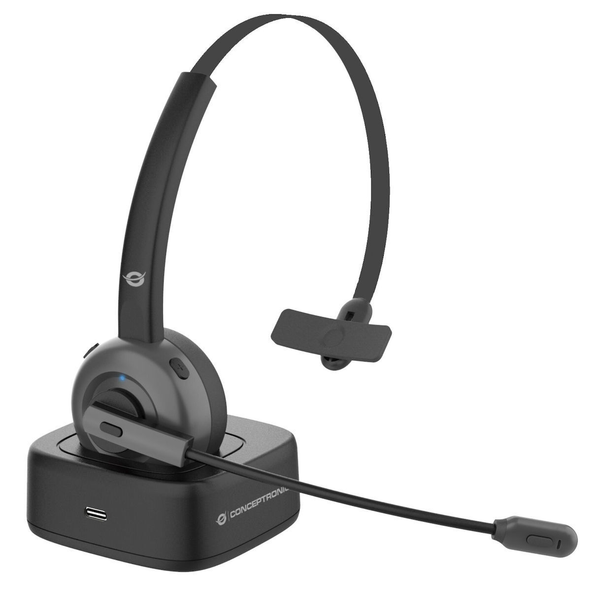 Conceptronic On Ear Multimedia Ακουστικά με μικροφωνο και σύνδεση Bluetooth - Image 1