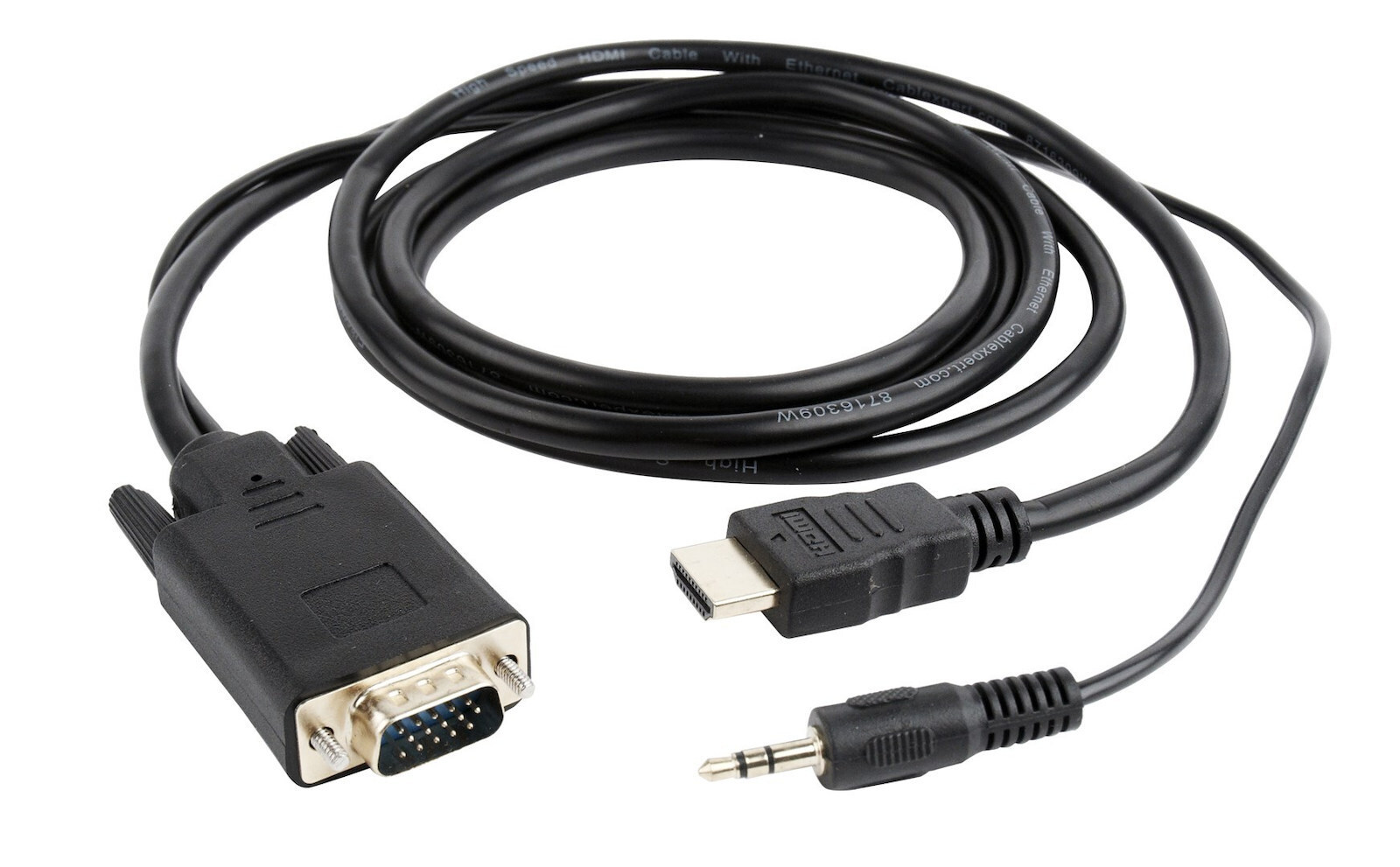 Cablexpert HDMI 1.3 HDMI male - VGA male 3m Μαύρο (A-HDMI-VGA-03-10)