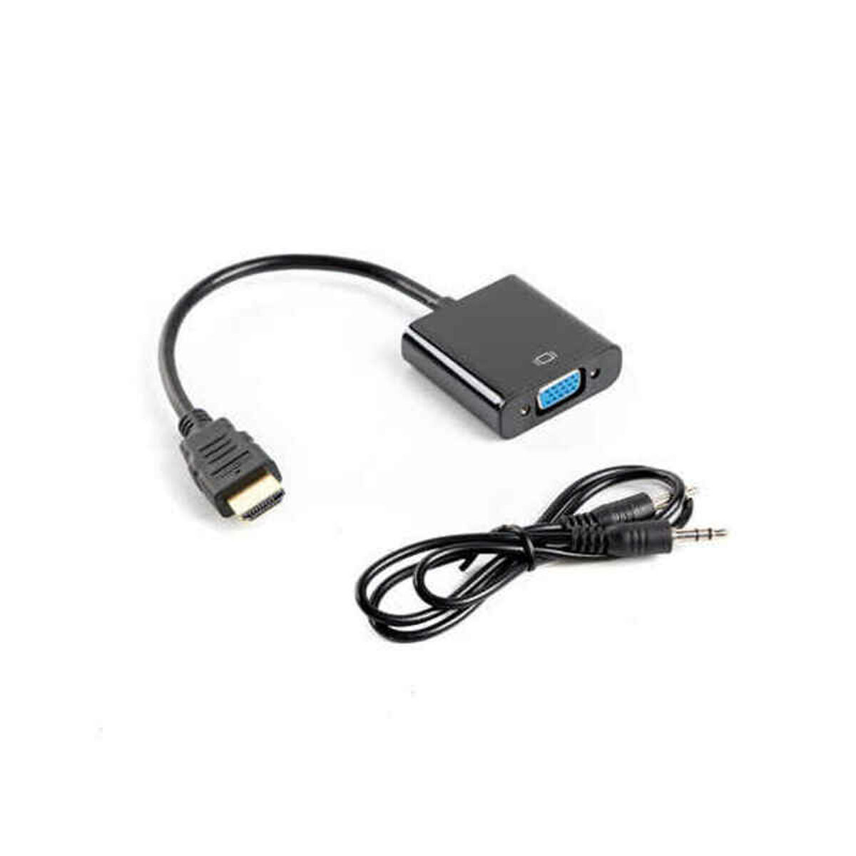 Lanberg HDMI male σε VGA female 1τμχ (AD-0017-BK)