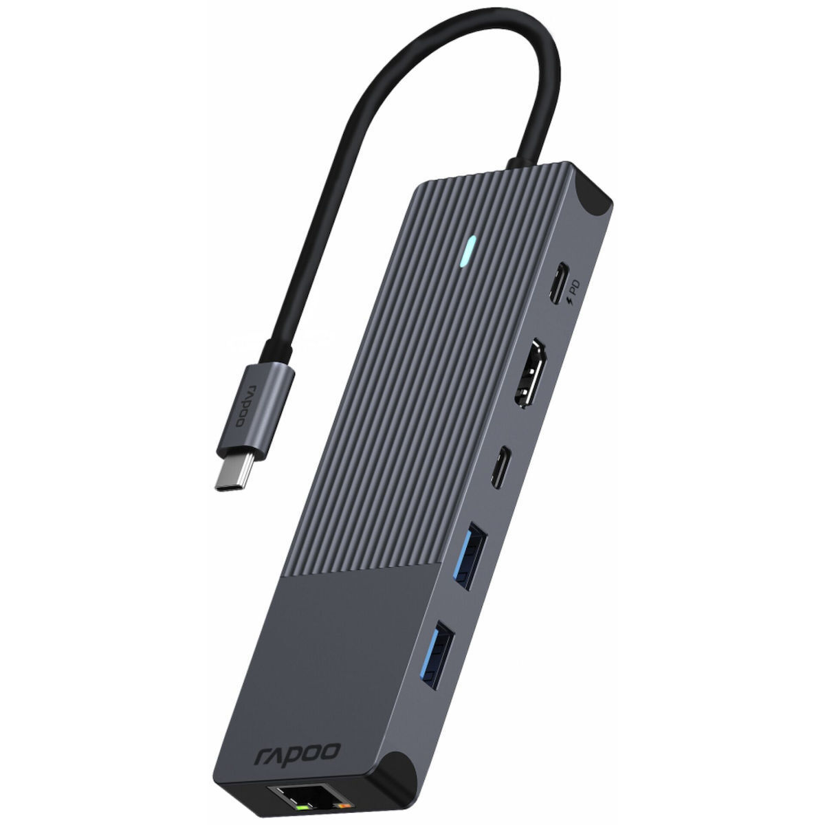 Rapoo USB-C / USB-A Docking Station με 4K PD Ethernet (RAPOO-11410) - Image 1