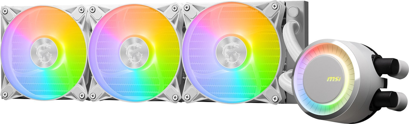 MSI MAG CoreLiquid E360 Υδρόψυξη Επεξεργαστή Τριπλού Ανεμιστήρα 120mm για Socket AM4/AM5/1700/1200/115x με ARGB Φωτισμό Λευκή