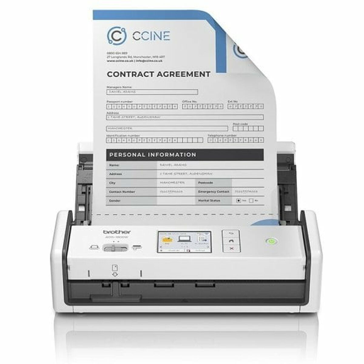 Brother ADS-1800W Sheetfed (Τροφοδότη χαρτιού) Scanner A4 με WiFi
