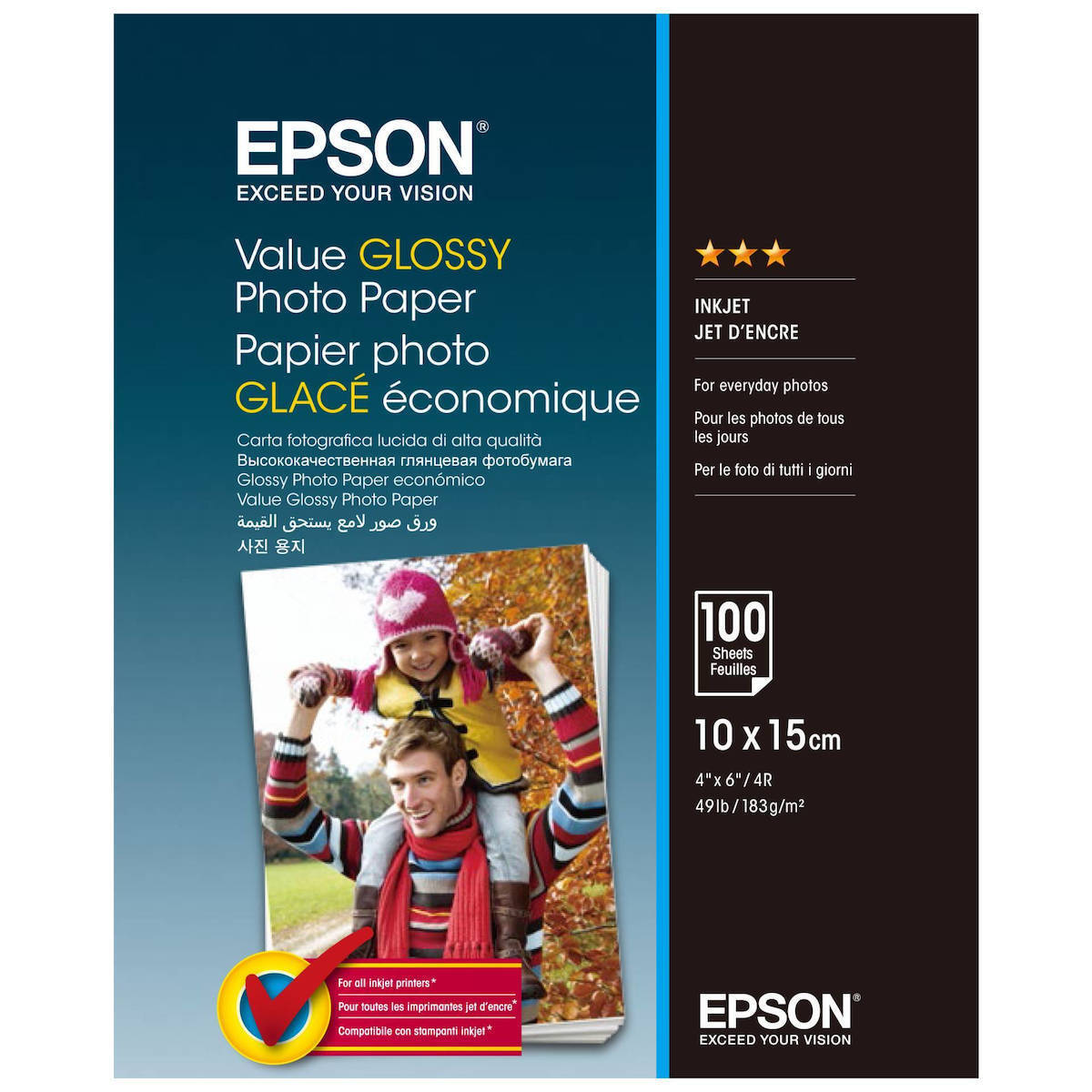 Epson Value Glossy Photo Paper A6 183gr 100 Φύλλα - Image 1
