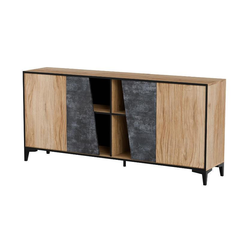 Μπουφές Ξύλινος Oak 180x38x83cm