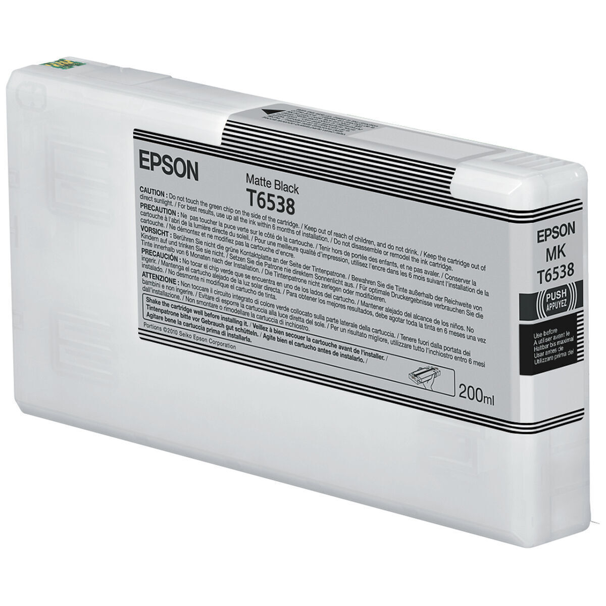 Epson Τ6538 Γνήσιο Μελάνι Εκτυπωτή InkJet Matte Μαύρο (C13T65380N)