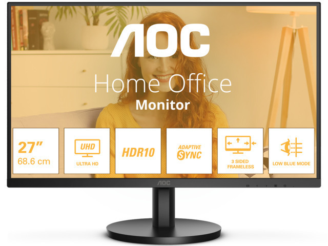 AOC U27B3M 27" VA HDR 4K 3840x2160 - Image 1