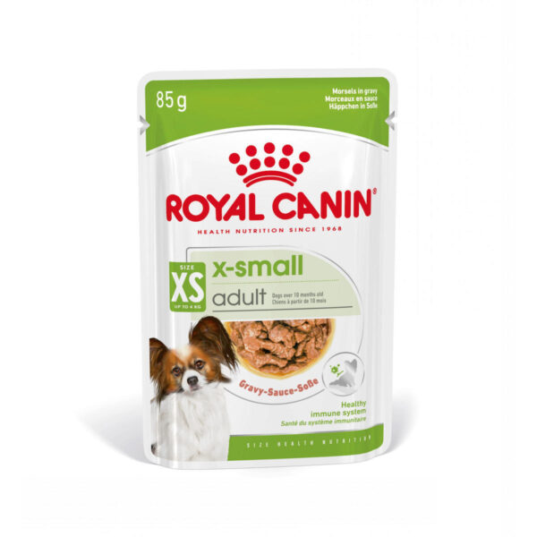 Υγρή Τροφή Royal Canin X Small Adult Gravy Σάλτσα Ενήλικες Σκύλους Πολύ Μικρόσωμων Φυλών Σωματικού Βάρους Έως 4 Kg 85gr
