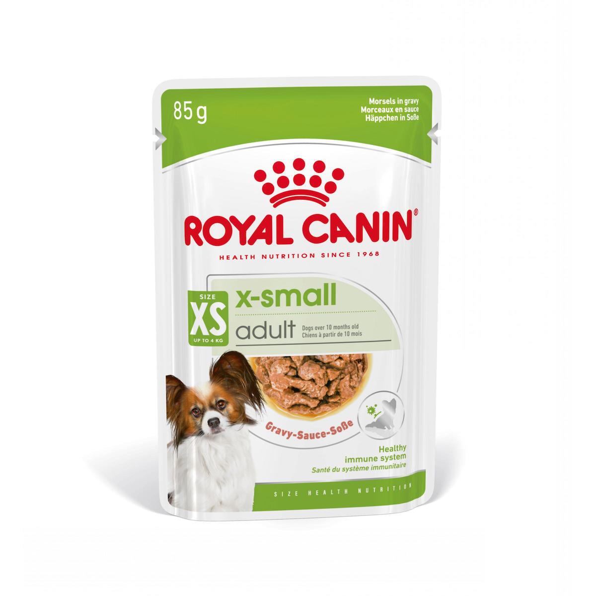 Υγρή Τροφή Royal Canin X Small Adult Gravy Σάλτσα Ενήλικες Σκύλους Πολύ Μικρόσωμων Φυλών Σωματικού Βάρους Έως 4 Kg 85gr