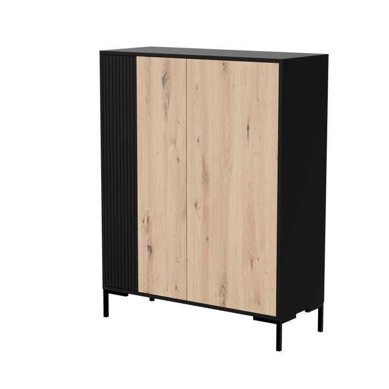 Μπουφές Ξύλινος Black 100x40x129cm