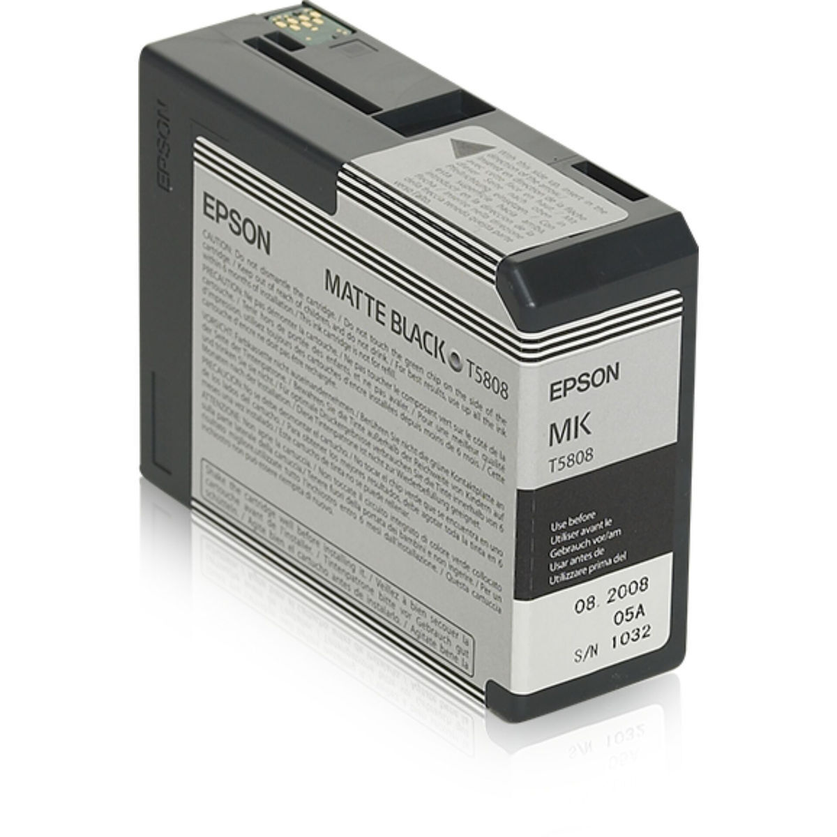 Epson T5808 Γνήσιο Μελάνι Εκτυπωτή InkJet Matte Μαύρο (C13T58080N)