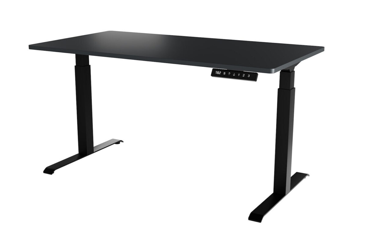 Γραφείο Gaming με Ρυθμιζόμενο Ύψος 150x80x72εκ. Black/anthracite - Image 1