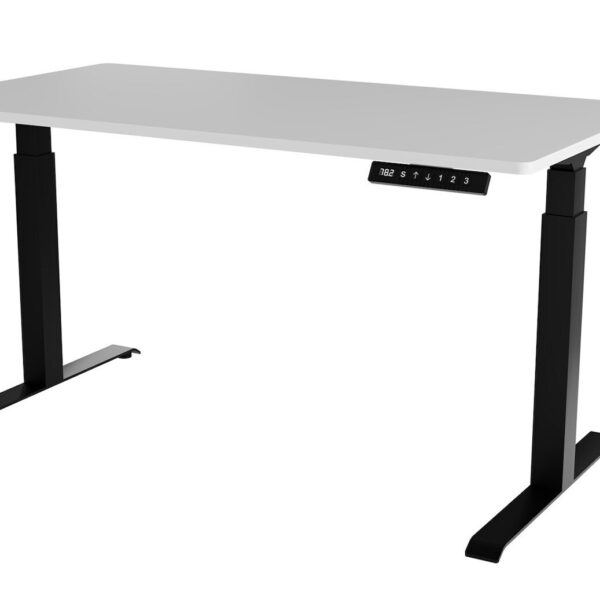 Γραφείο Gaming με Ρυθμιζόμενο Ύψος 150x80x72εκ. Black/white