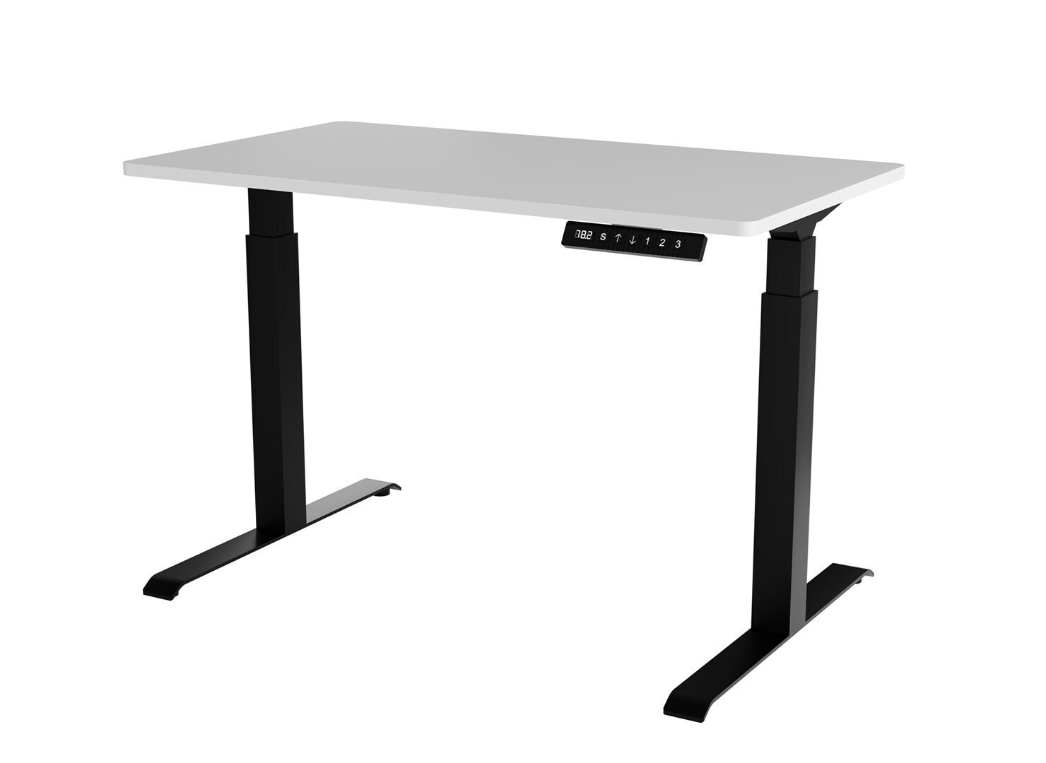 Ηλεκτρικό Γραφείο Gaming με Ρυθμιζόμενο Ύψος 121x67x72εκ. Black/white