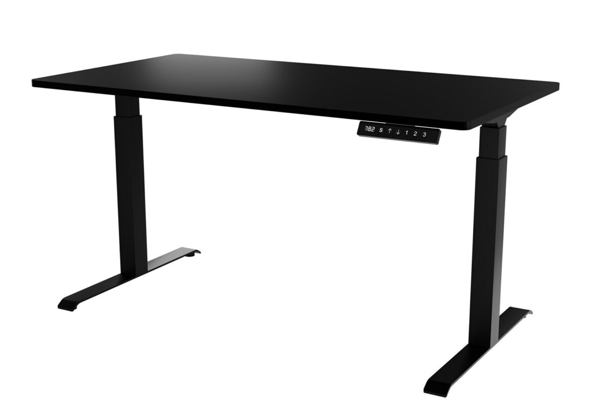 Γραφείο Gaming με Ρυθμιζόμενο Ύψος 150x80x72εκ. Balck - Image 1