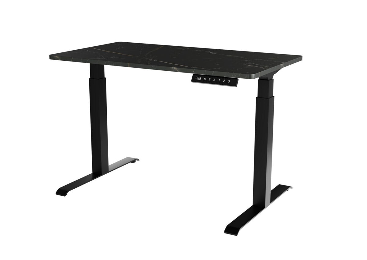 Γραφείο Gaming με Ρυθμιζόμενο Ύψος 121x67x72εκ. Black/san - Image 1