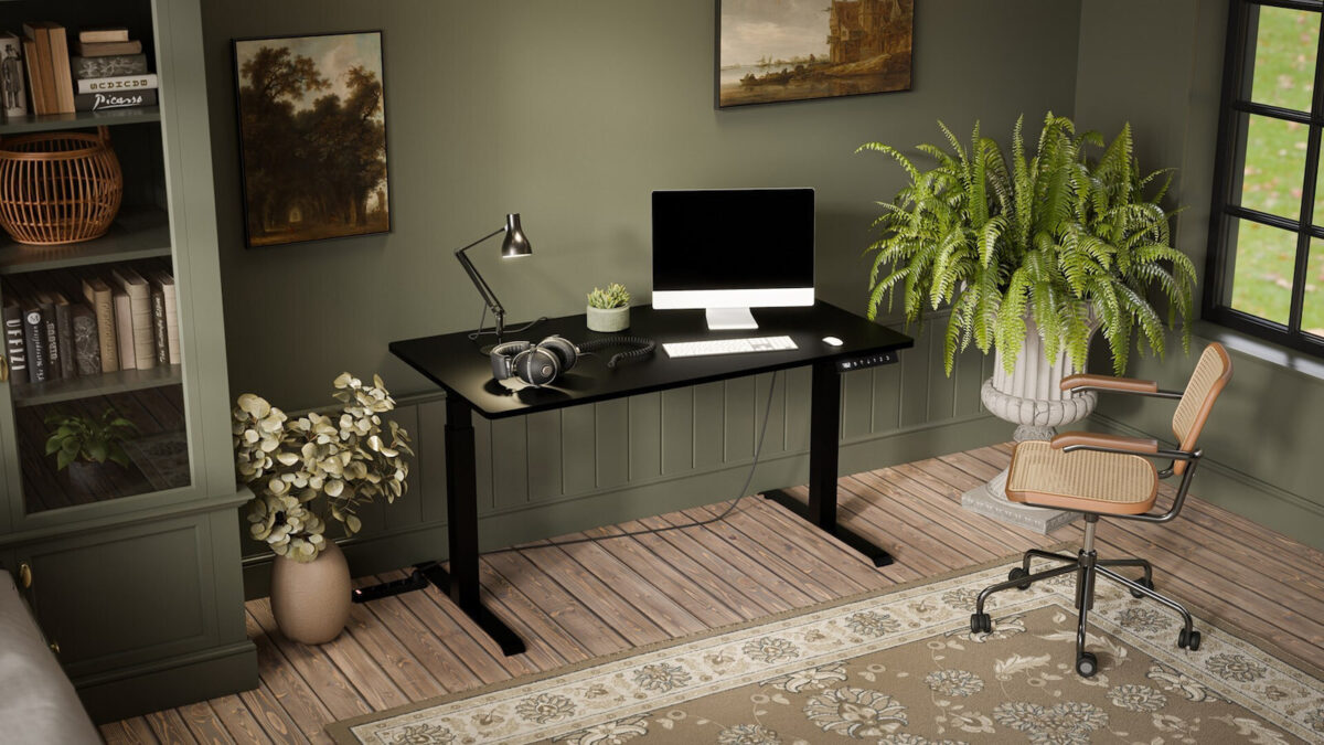 Γραφείο Gaming με Ρυθμιζόμενο Ύψος 150x80x72εκ. Balck - Image 2