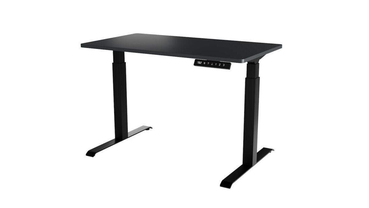 Γραφείο Gaming με Ρυθμιζόμενο Ύψος 121x67x72εκ. Black - Image 1