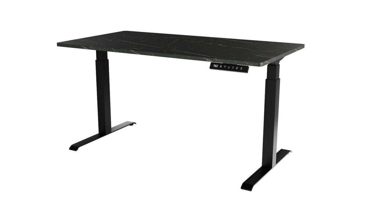 Γραφείο Gaming με Ρυθμιζόμενο Ύψος 150x80x72εκ. Black/san - Image 1