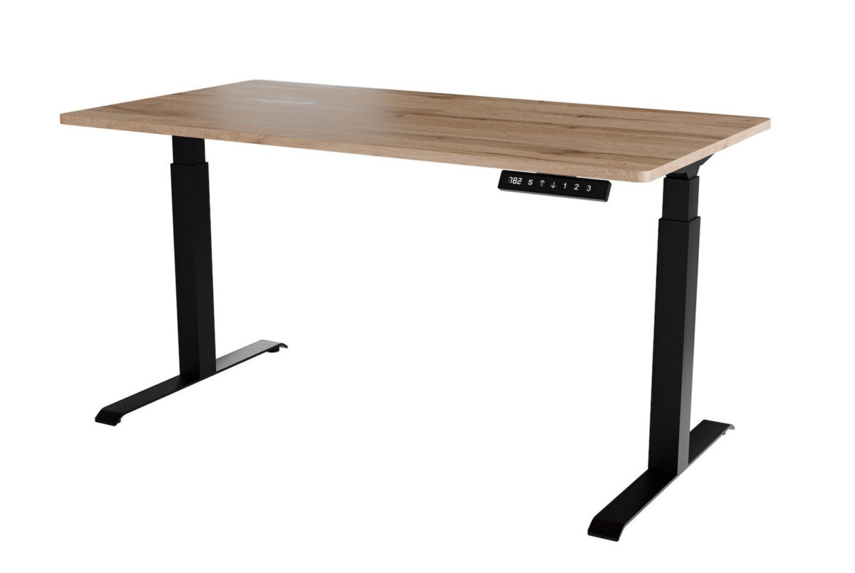 Γραφείο Gaming με Ρυθμιζόμενο Ύψος 150x80x72εκ. Black/wotan - Image 1