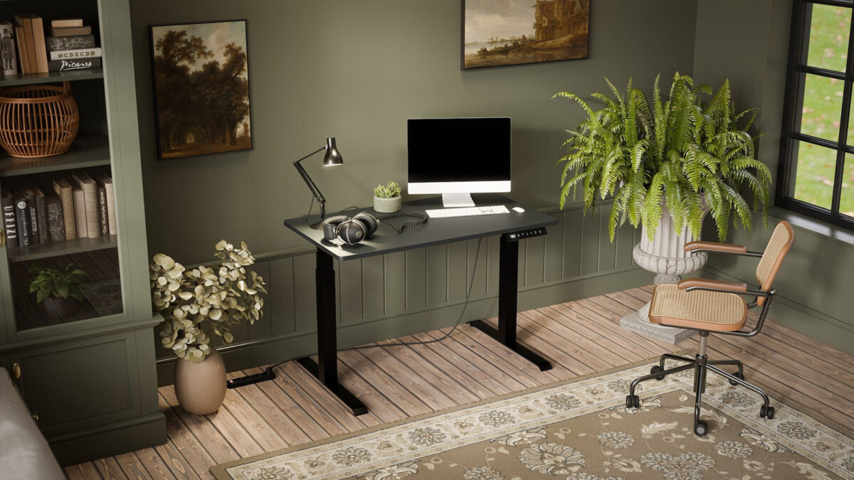 Γραφείο Gaming με Ρυθμιζόμενο Ύψος 121x67x72εκ. Black - Image 2