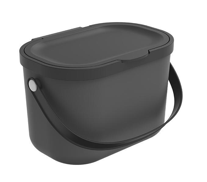 Rotho Babydesign Albula Κάδος Απορριμμάτων Πλαστικός Γκρι 3.2lt
