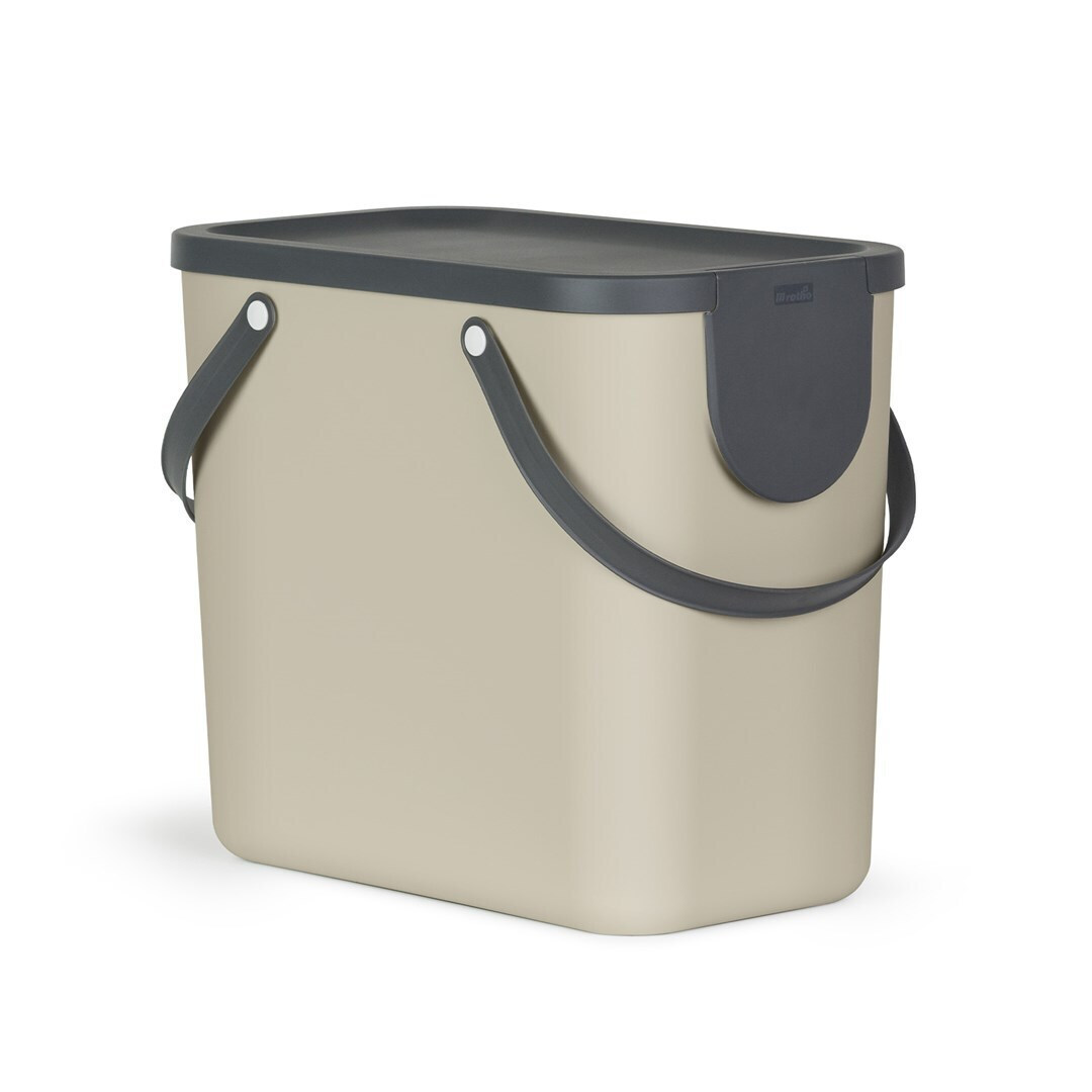 Rotho Babydesign Albula Κάδος Απορριμμάτων Πλαστικός Καφέ 25lt