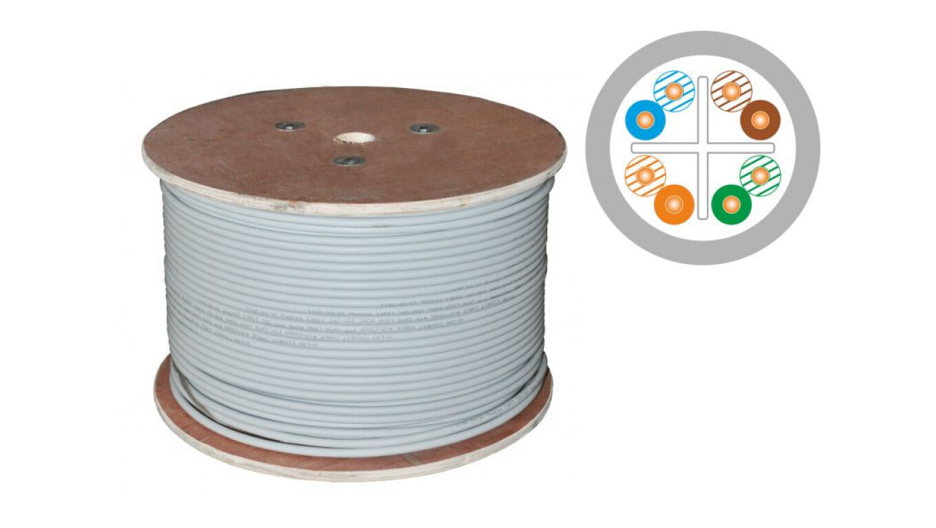 A-LAN U/UTP Cat.6 Καλώδιο Δικτύου Ethernet 500m