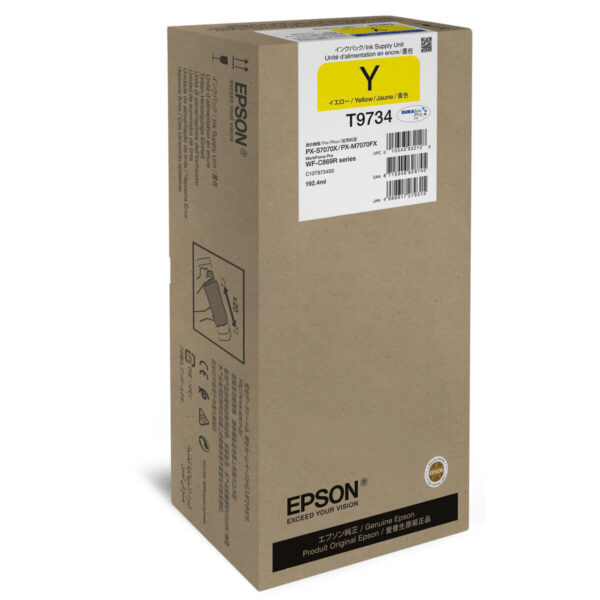 Epson T9734 Γνήσιο Μελάνι Εκτυπωτή InkJet Κίτρινο (C13T97340N)