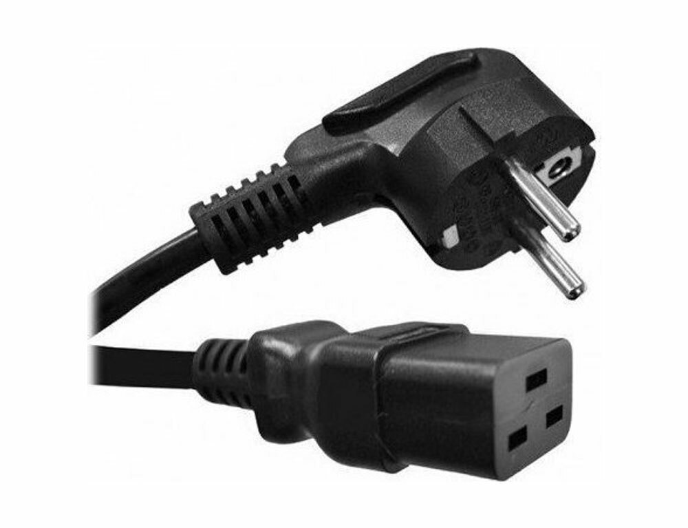Cablexpert Schuko - IEC C19 Cable 1.8m Μαύρο (PC-186-C19)