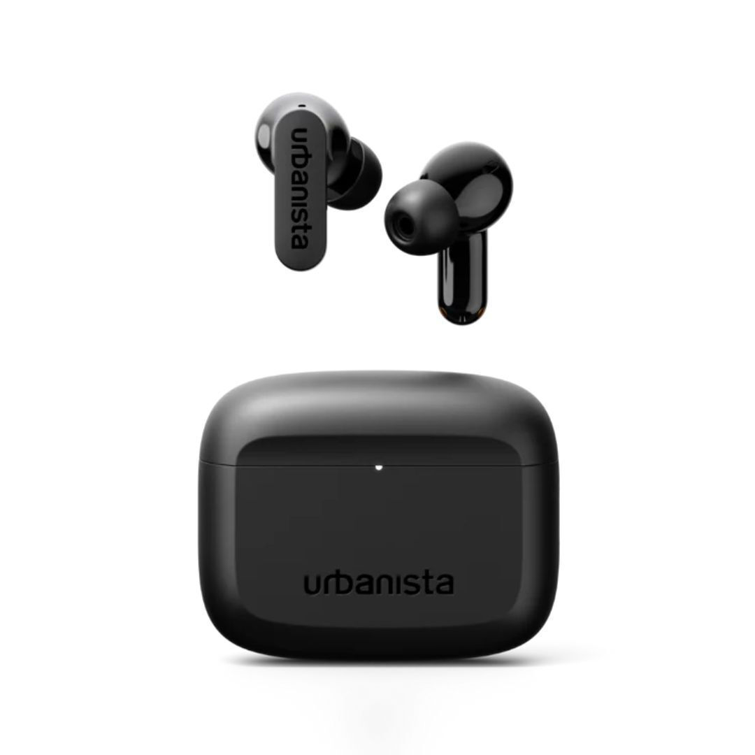 Urbanista Palo Alto In-ear Bluetooth Handsfree Ακουστικά με Αντοχή στον Ιδρώτα και Θήκη Φόρτισης Midnight Black