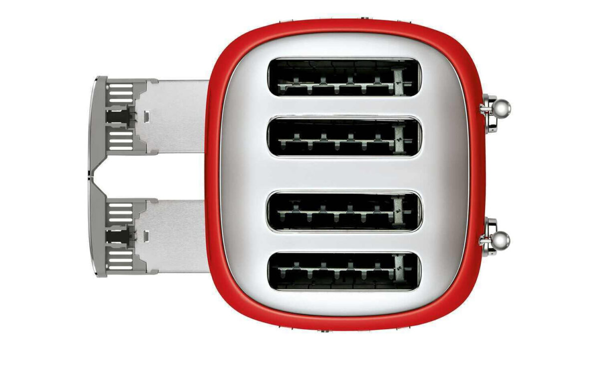 Smeg Φρυγανιέρα 4 Θέσεων 2000W Κόκκινη - Image 6