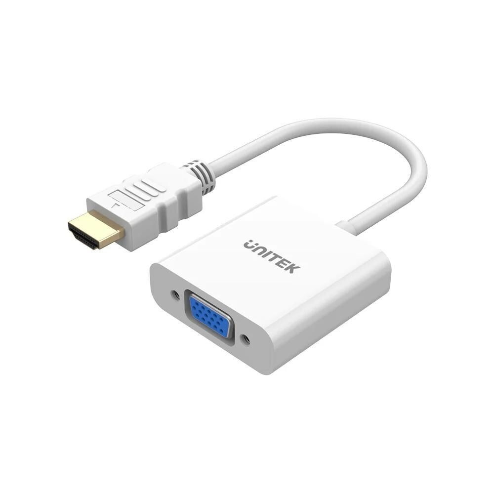Unitek Hdmi To Vga Adapter Full Hd 60hz White Male Female