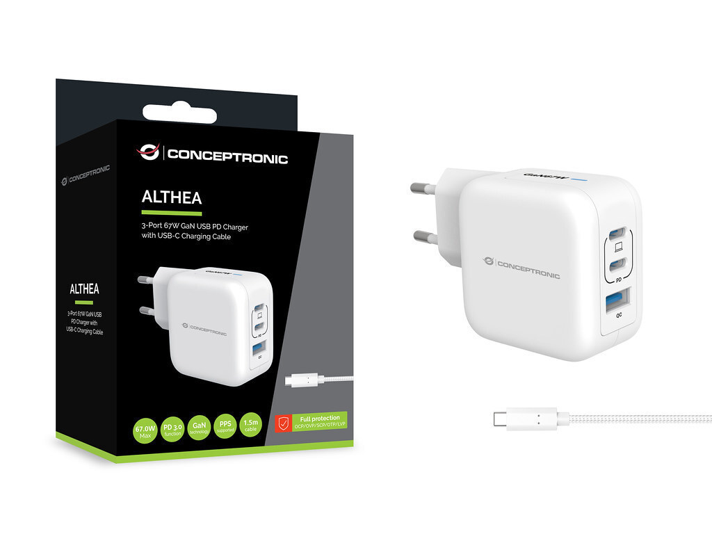 Conceptronic ALTHEA17W USB-C Χωρίς Καλώδιο 67W
